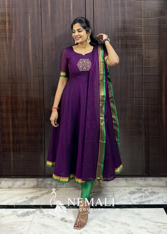 Magical Narayanapet Fabric with Maggam Work