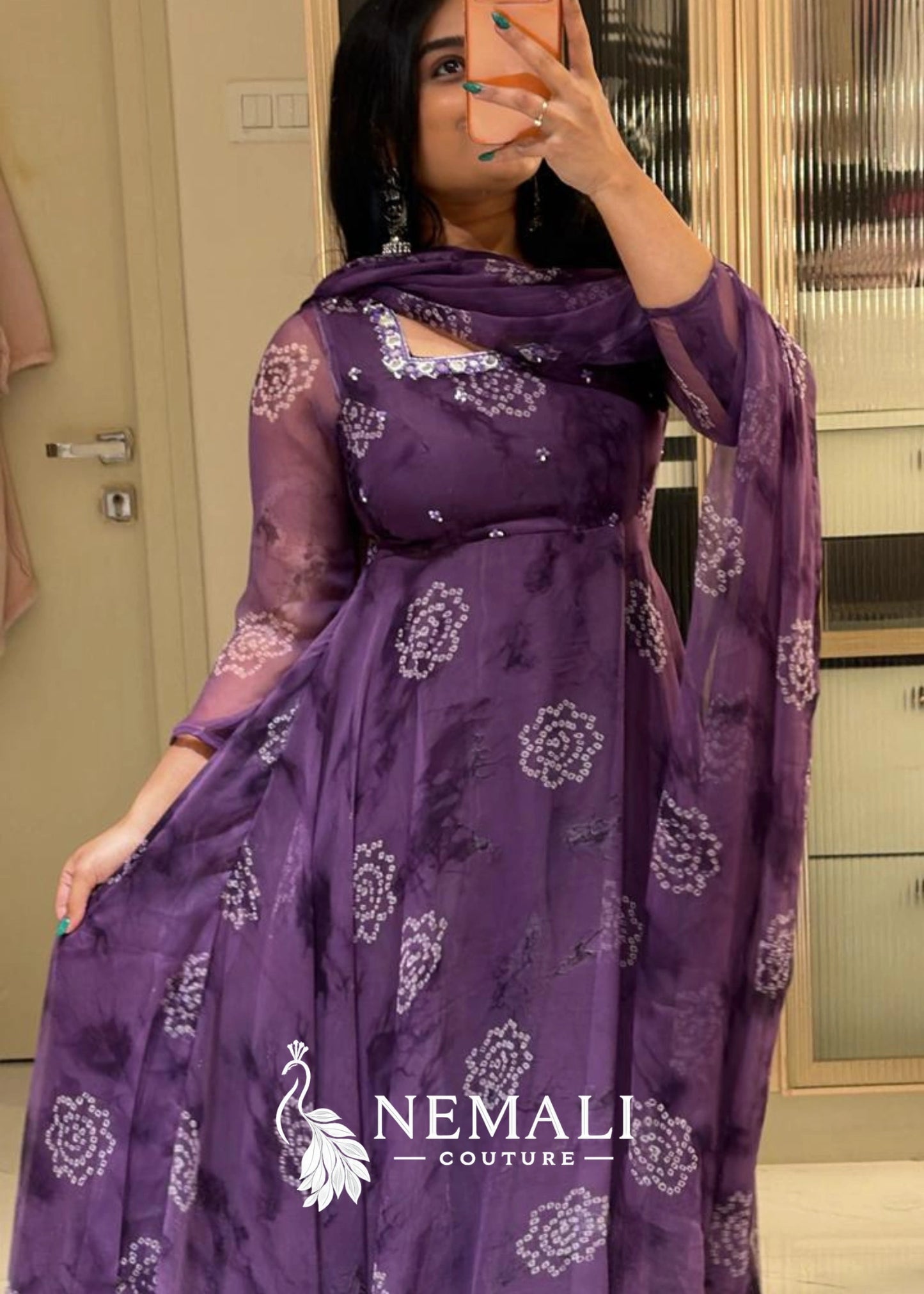 Festive Wear Butter Soft Chiffon Frock