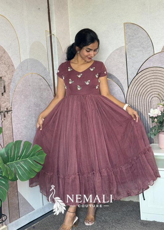 Kota Fabric Casual Frock perfect for Vaction