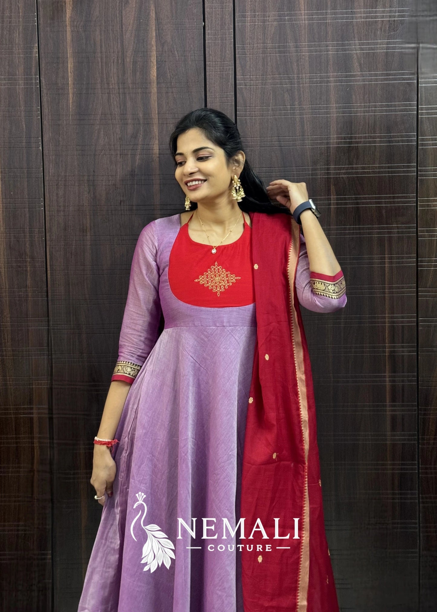 Original Narayapet Fabric Festive Wear Frock