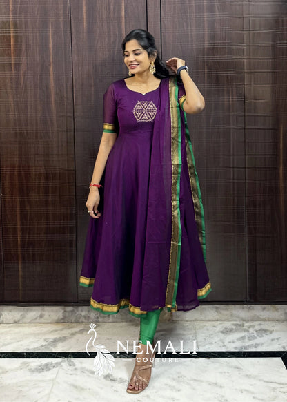 Magical Narayanapet Fabric with Maggam Work
