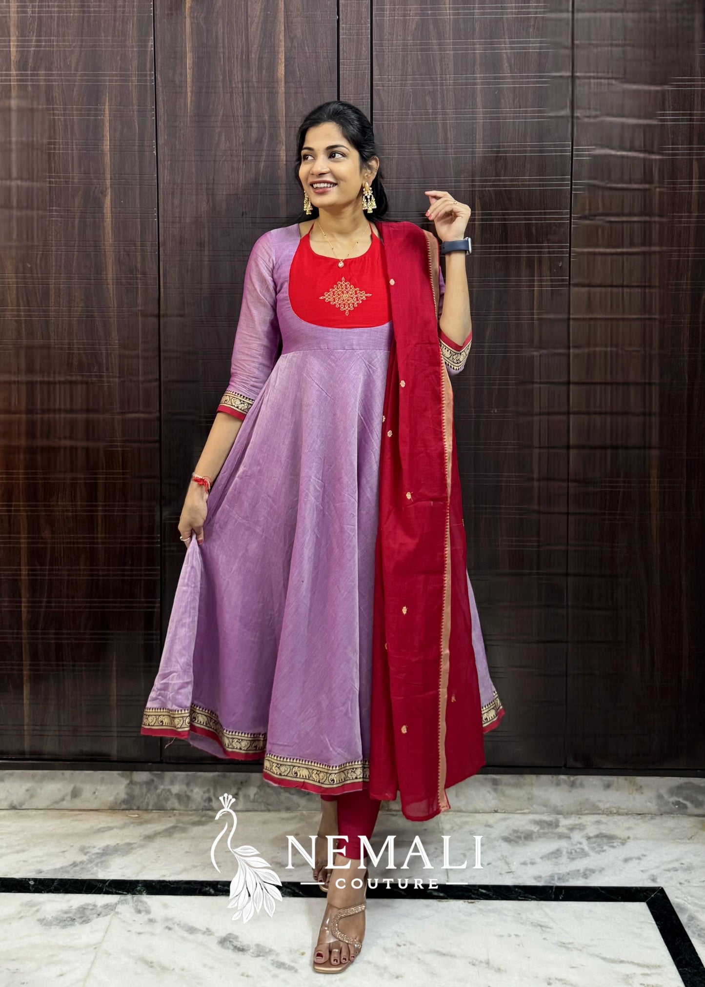 Original Narayapet Fabric Festive Wear Frock