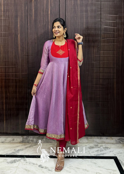 Original Narayapet Fabric Festive Wear Frock