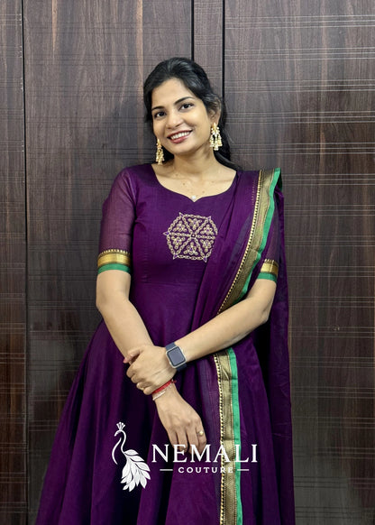 Magical Narayanapet Fabric with Maggam Work