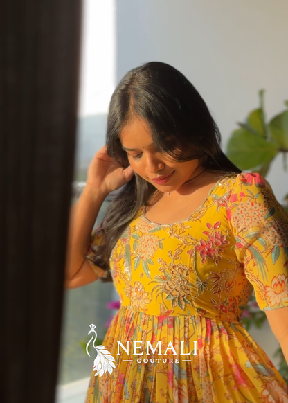 Pure Georgette Festive Wear Frock