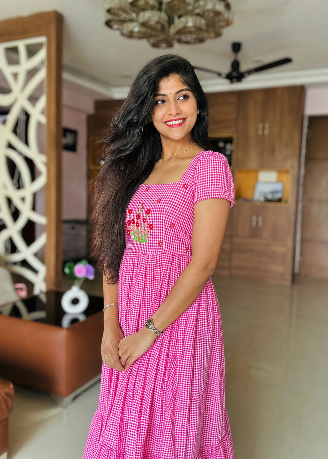 Madras Checks Cotton Frock – Casual Ethnic Everyday Dress