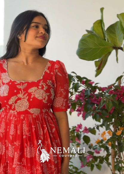 Festive Wear Pure Georgette Frock