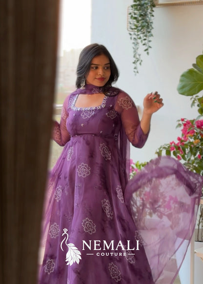 Festive Wear Butter Soft Chiffon Frock