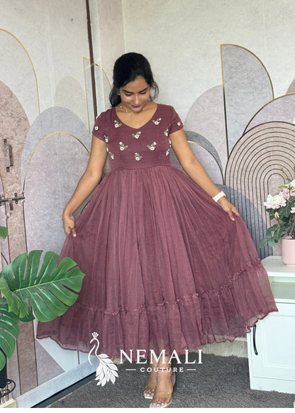 Kota Fabric Casual Frock perfect for Vaction