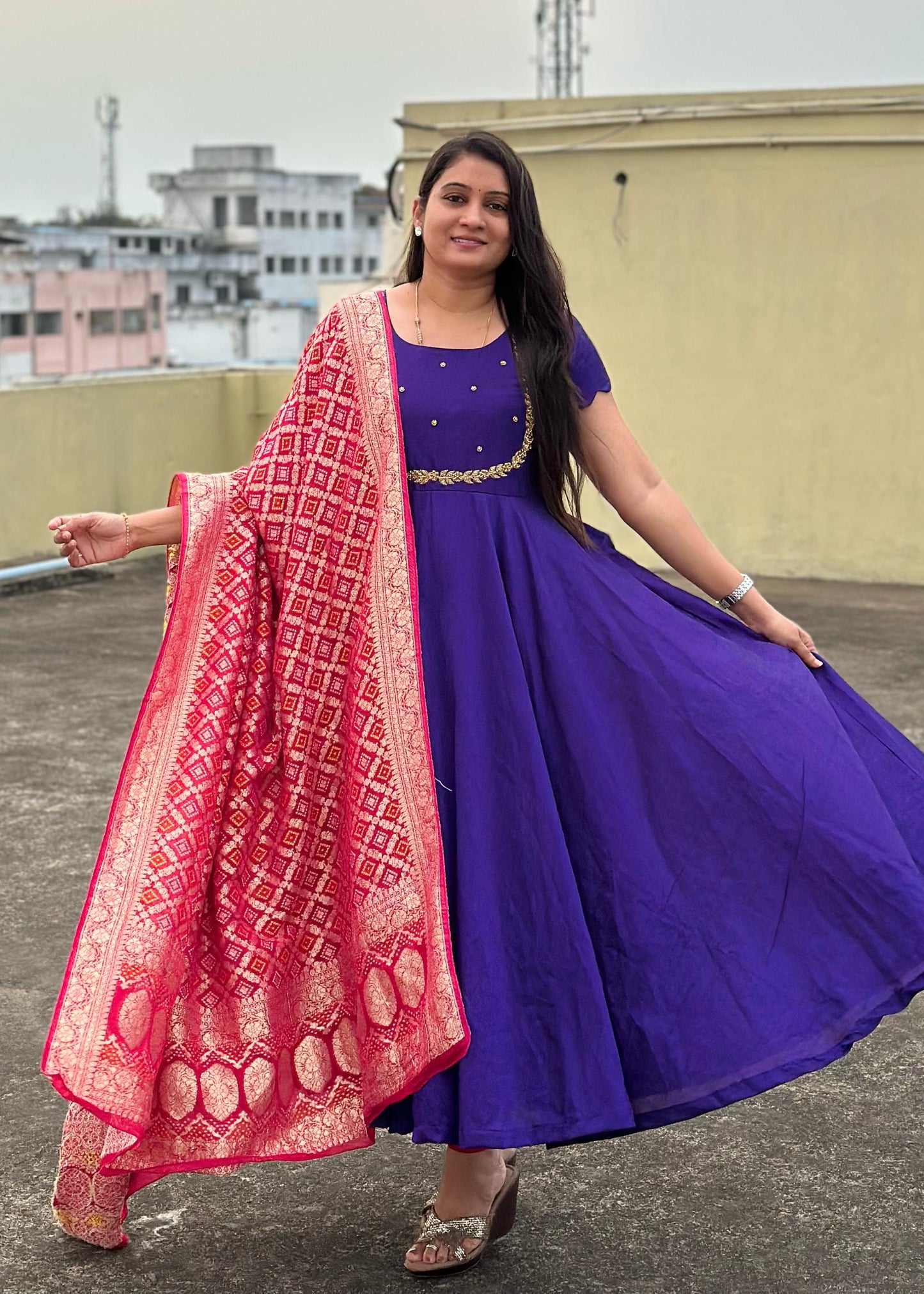 Soft Rawsilk Frock